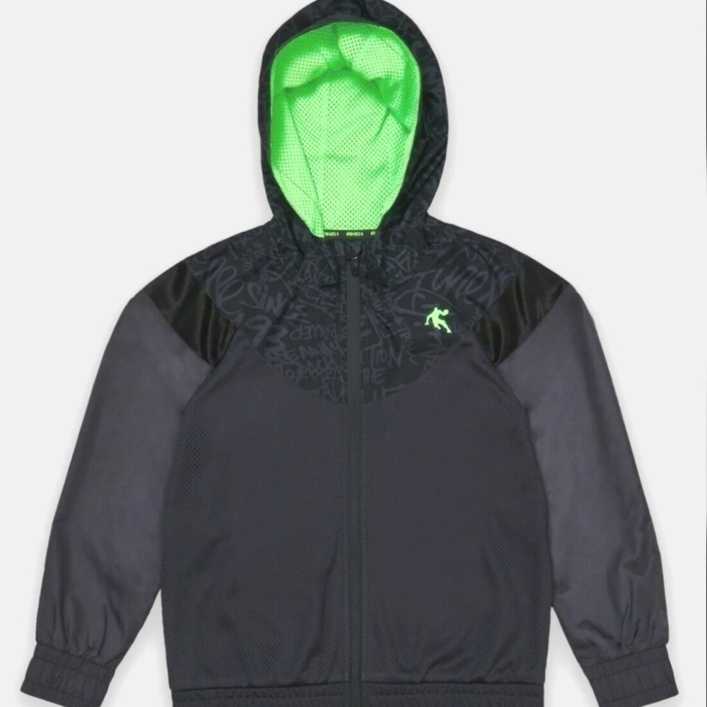 And1 Boys Windbreaker Jacket 🧥 size M (8)🔥5$ If You Get Bundle🔥